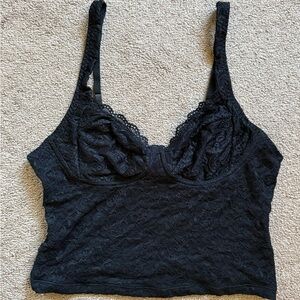 Chic Black Lace Tank Top